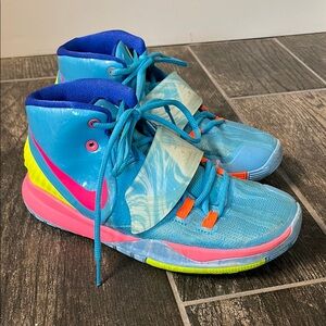NIKE Kyrie Basketball Bright Colors High-top Sneakers CZ4686-409 Shoes